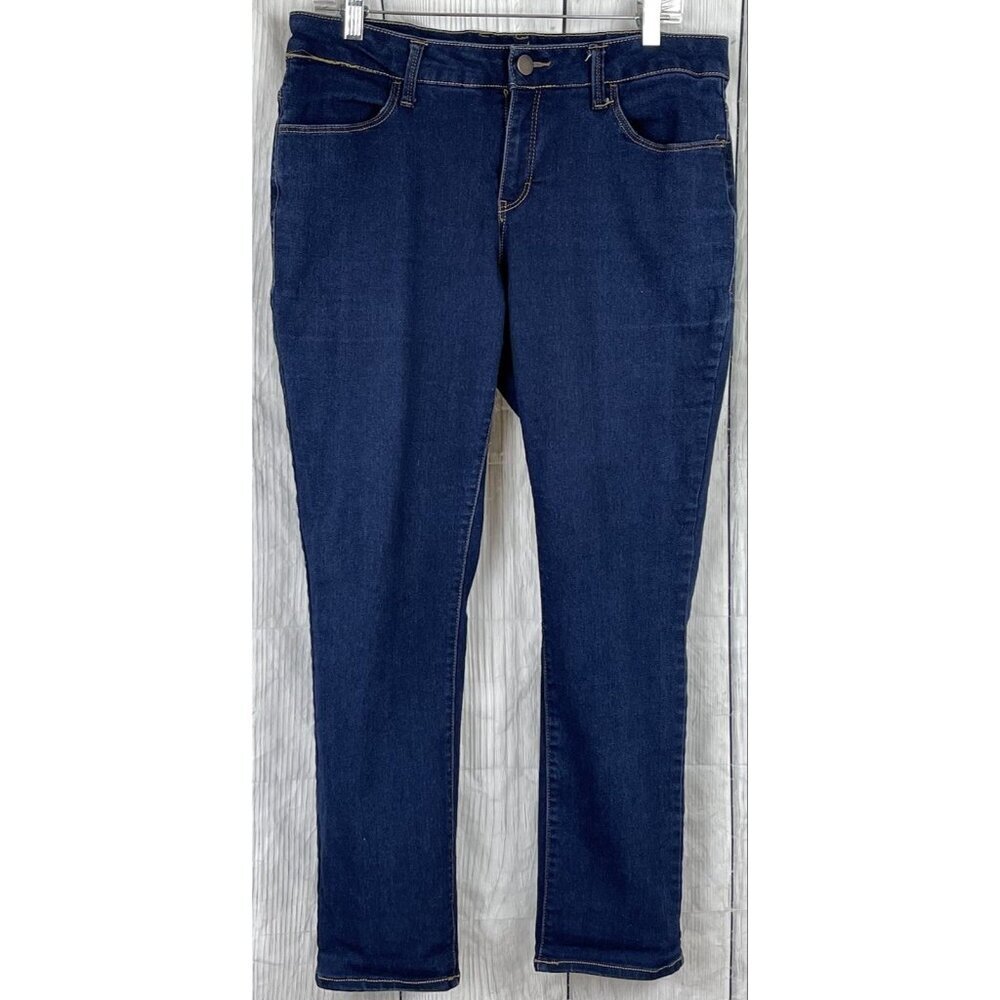 Faded Glory Womens 16WP Skinny Blue Jeans with Stretch Mid Rise